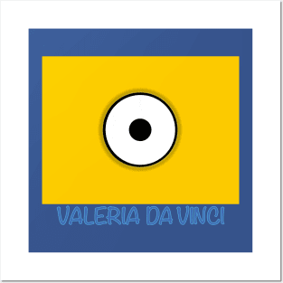 MINION USA DESPICABLE VALERIA DA VINCI Posters and Art